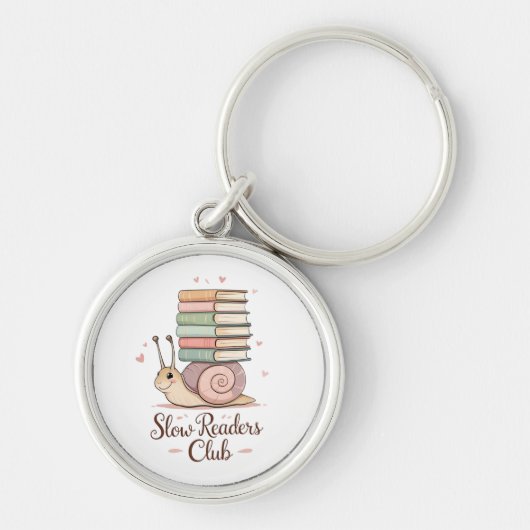 Porte-clés Slow Readers Club | Pastel Snail Keyring (Devant)