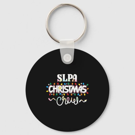 Porte-clés Slpa Christmas Crew Speech Pathology Istant Xma (Recto)