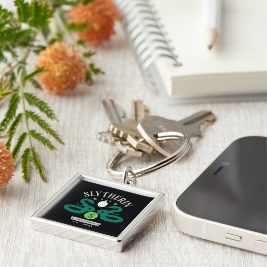 Porte-clés SLYTHERIN™ House Double Snake Locket Graphique (Côté)