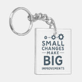 Porte-clés Small Changes Make Big Improvements Kaizen culture (Devant gauche)