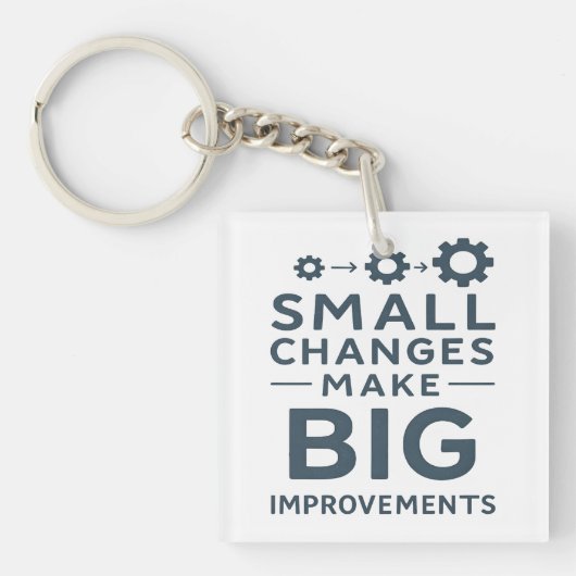 Porte-clés Small Changes Make Big Improvements Kaizen culture (Devant)