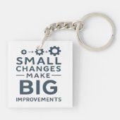 Porte-clés Small Changes Make Big Improvements Kaizen culture (Dos)