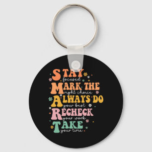 Porte-clés Smart Test Day Squad Funny Student Teacher Test Te