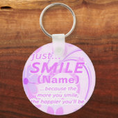 Porte-clés Smile Ajouter un nom (Recto)