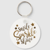 Porte-clés Smile Sparkle Shine Porte - clé inspirant (Verso)