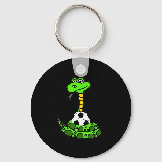 Porte-clés Smileteesfunnya Drôle de serpent python vert et fo (Recto)