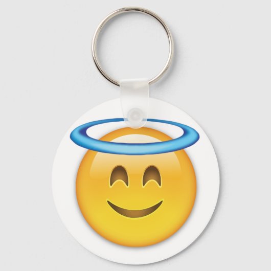 Porte-clés Smiling Face With Halo Emoji (Recto)