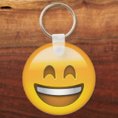 Porte-clés Smiling Face With Open Mouth & Smiling Eyes Emoji (Recto)