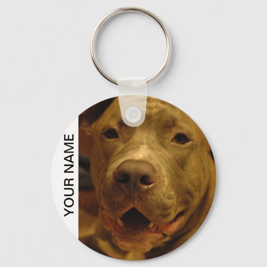 Porte-clés Smiling Pitbull (Recto)