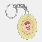 Porte-clés Smiling Sunshine Acrylique (Devant gauche)