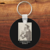 Porte-clés Smoking Santa, Funny Christmas Srit (Recto)