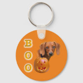 Porte-clés Smooth Dachshund Boo Porte - clé (Verso)