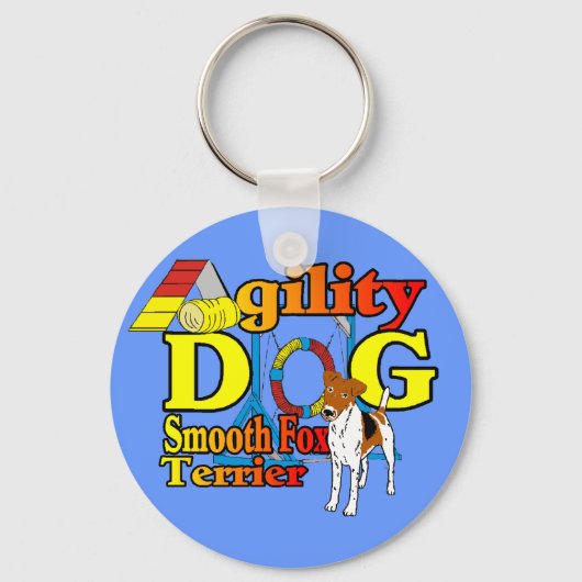 Porte-clés Smooth_Fox_Terrier_Agilité (Recto)