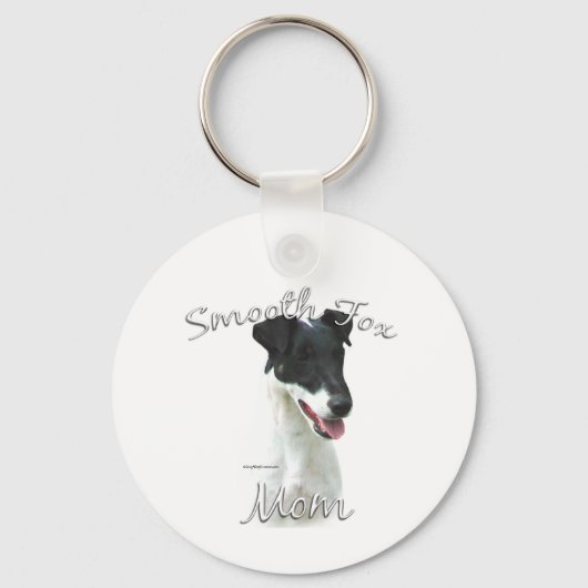 Porte-clés Smooth Fox Terrier Maman 2 (Recto)