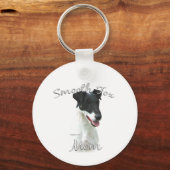 Porte-clés Smooth Fox Terrier Maman 2 (Recto)