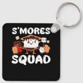 Porte-clés S'mores Marshmallows Funny Smores Squad Camping Ca (Dos)