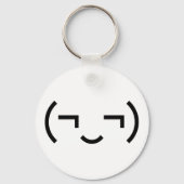 Porte-clés Smug Emoticon (‿MD) Kaomoji japonais (Verso)