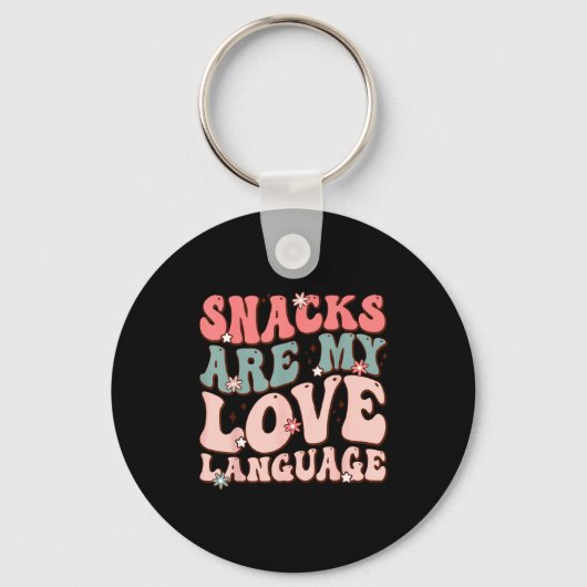 Porte-clés Snacks Are My Love Language Valentine Day Kids Boy (Recto)