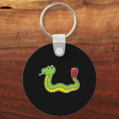Porte-clés Snake fait la boxe (Recto)