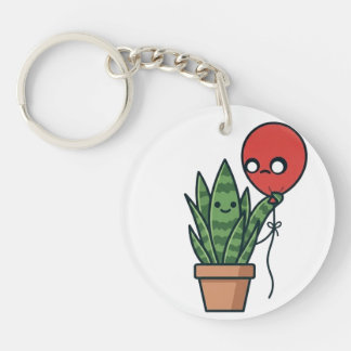 Porte-clés Snake plant and balloon Acrylic Keychain
