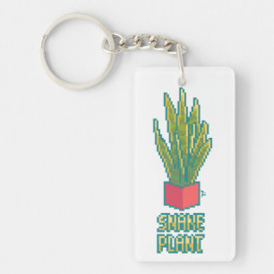 Porte-clés Snake plant Pixelart, Pixel Art