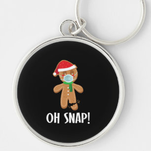 Porte-clés Snap Ginger Pain Homme Masque cadeau de vacances