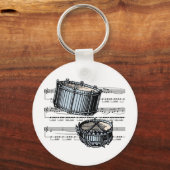 Porte-clés Snare Drums musical 05 B (Recto)