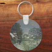 Porte-clés Snow at Argenteuil par Claude Monet (Recto)