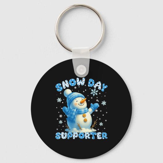 Porte-clés Snow Day Suprter Cute Snowman Snowflake Christmas  (Recto)