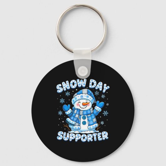 Porte-clés Snow Day Suprter Cute Snowman Snowflake Christmas (Recto)