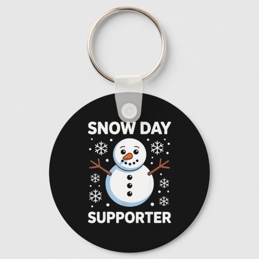 Porte-clés Snow Day Suprter Snow Snowflake Snowman Winter Tea (Recto)