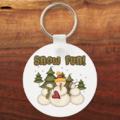 Porte-clés Snow Fun Deux T-shirts et cadeaux (Recto)