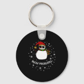 Porte-clés Snow Problemo Funny Christmas Snowman  (Recto)