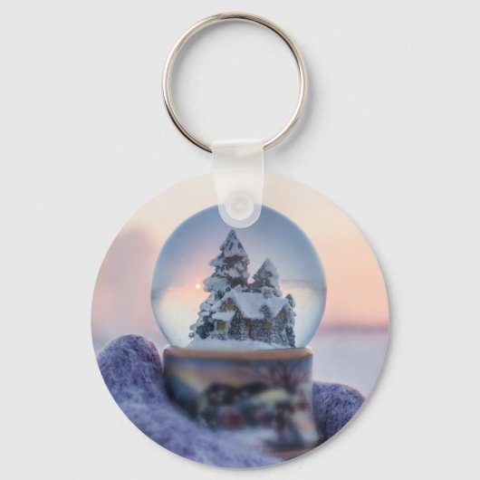 Porte-clés Snowball Noël arbre hiver neige neige (Recto)