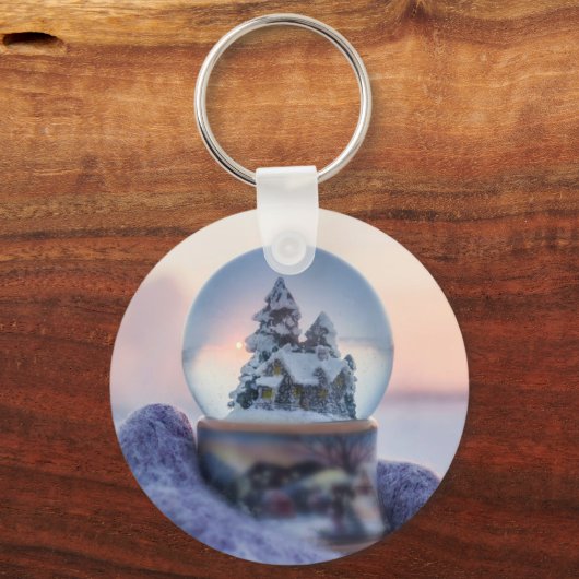 Porte-clés Snowball Noël arbre hiver neige neige (Recto)