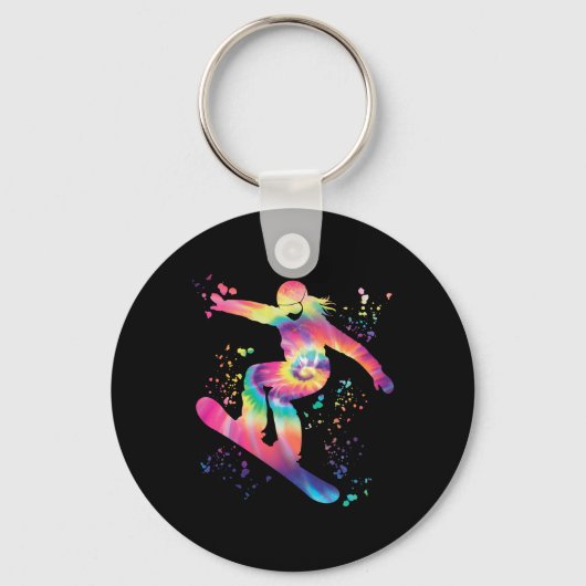 Porte-clés Snowboard coloré Snowboard Snowboard (Recto)