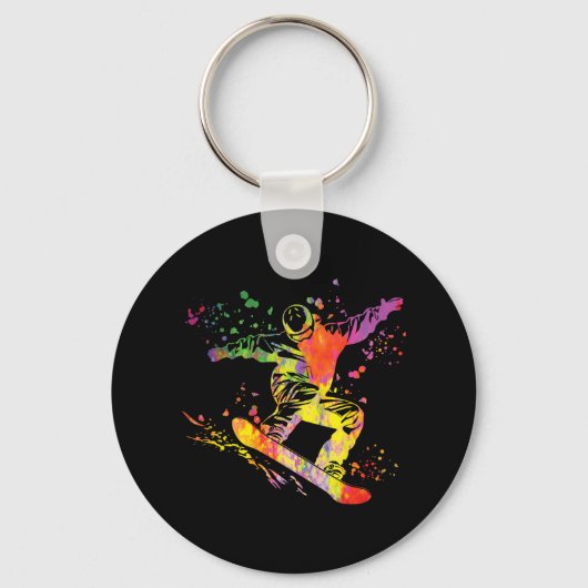 Porte-clés Snowboard coloré Snowboard Snowboard 12 (Recto)
