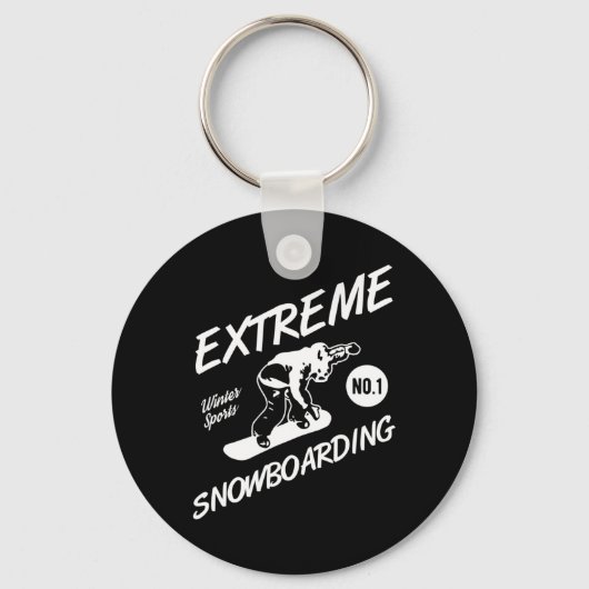 Porte-clés Snowboard Extreme Snowboard Sports d'hiver Sno (Recto)