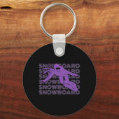 Porte-clés Snowboard Femmes Snowboard Snowboard Snowboard 2 (Recto)