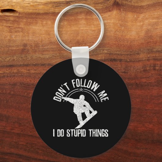 Porte-clés Snowboard Freestyle Snowboard Snowboard Snowboarde (Recto)