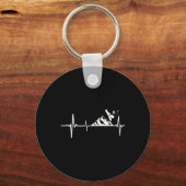 Porte-clés Snowboard Heartbeat Mountain Pulse Snowboard (Recto)