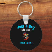 Porte-clés Snowboard Jersey pour garçons Snowboard pour enfan (Recto)