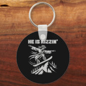 Porte-clés Snowboard Jesus Christ Snowboard Rizzin' Neige C (Recto)