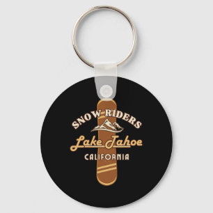 Porte-clés Snowboard Lake Tahoe California Snowboard Winte