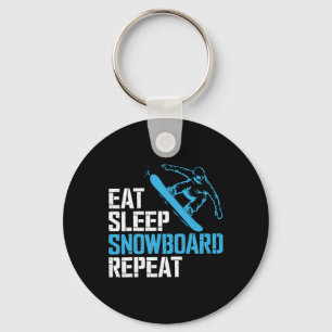 Porte-clés Snowboard Lover Humour Design Amusant Snowboarder