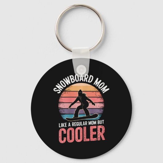 Porte-clés Snowboard Maman Cool Mère Snowboard 1 (Recto)