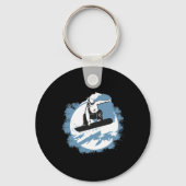 Porte-clés Snowboard Mountain Wintersports Ski (Recto)