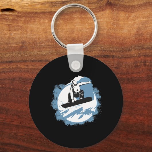 Porte-clés Snowboard Mountain Wintersports Ski (Recto)