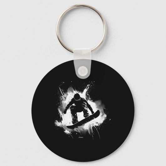 Porte-clés Snowboard Nez Grab Trick (Recto)