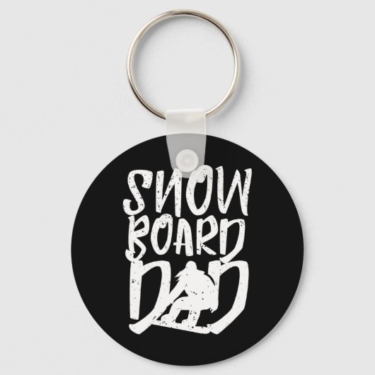 Porte-clés Snowboard Papa Snowboardeur Père Snowboard (Recto)